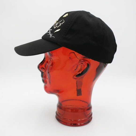 NWT Karl Lagerfeld Paris Women/Men Cate Pins Baseball Cap in Black - Picture 9 of 16